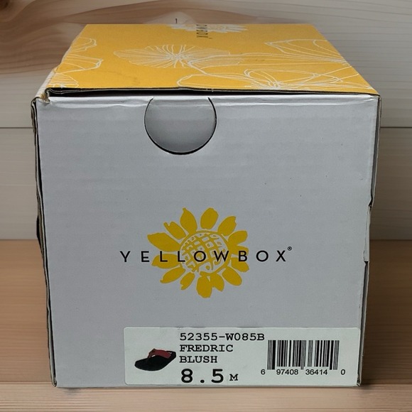 Yellow Box Flip Flops Size 8.5 "Frederic" Blush NEW Shoes Sandals - Picture 2 of 4